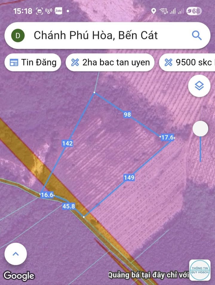 Đất nền Chánh Phú Hòa Bến Cát 1ha giá chỉ 11 tỷ - Cơ hội đầu tư lý tưởng!