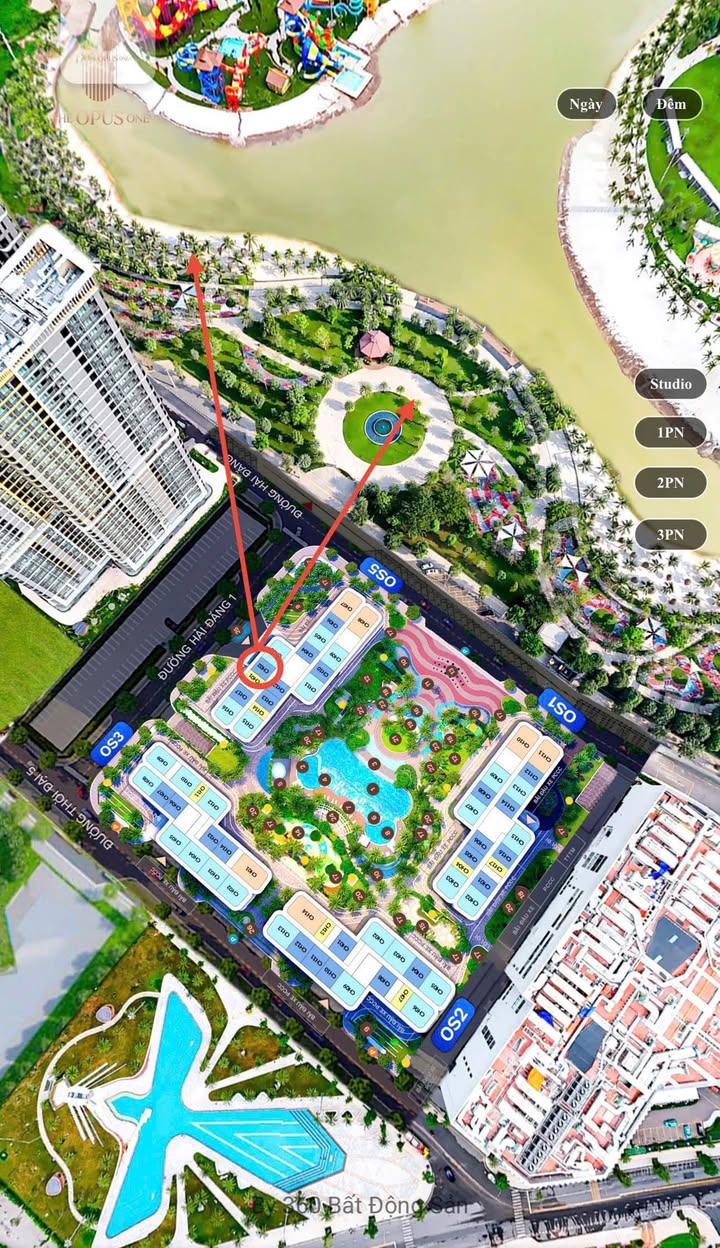 Căn hộ The Opus One Vinhomes Grand Park Quận 9 54m² giá 4.329 tỷ - View công viên tuyệt đẹp!