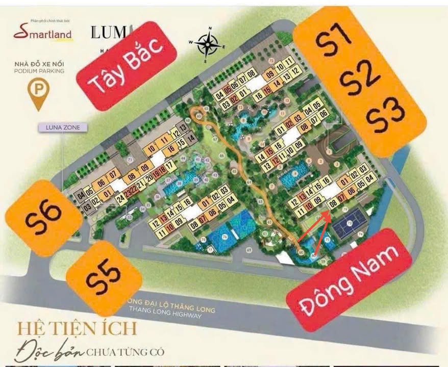 Căn hộ 2PN 54m² tại Lumi Hà Nội giá 5.14 tỷ - Hướng mát, tầng trung!