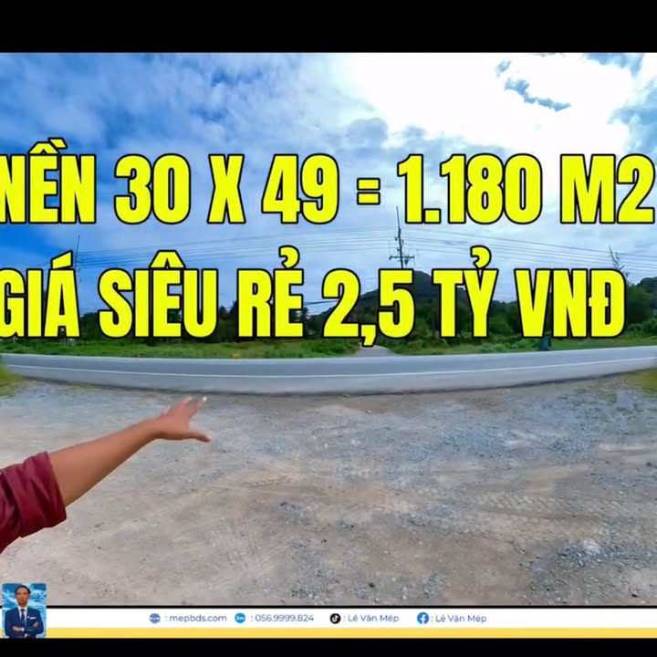 Đất nền 1180m² tại Hà Tiên - Tiềm năng phát triển du lịch lớn!
