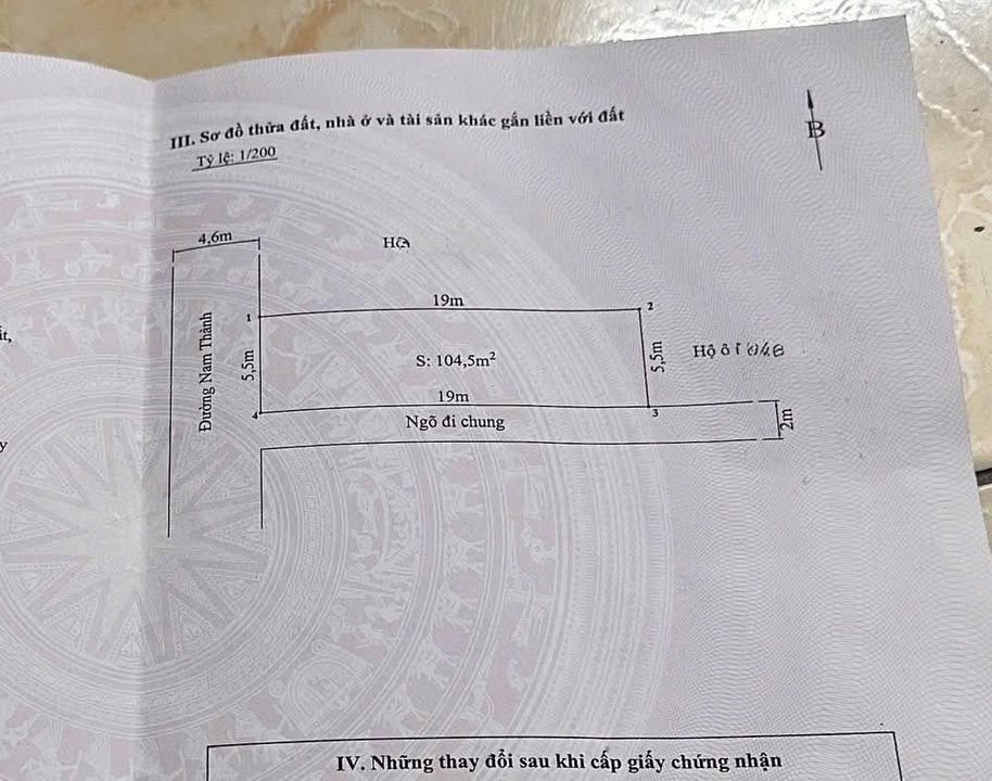 Bán gấp FrontHouse mặt đường Nam Thành, Hàng Tổng 105m² giá 4.725 tỷ - Đầu tư sinh lời cao!