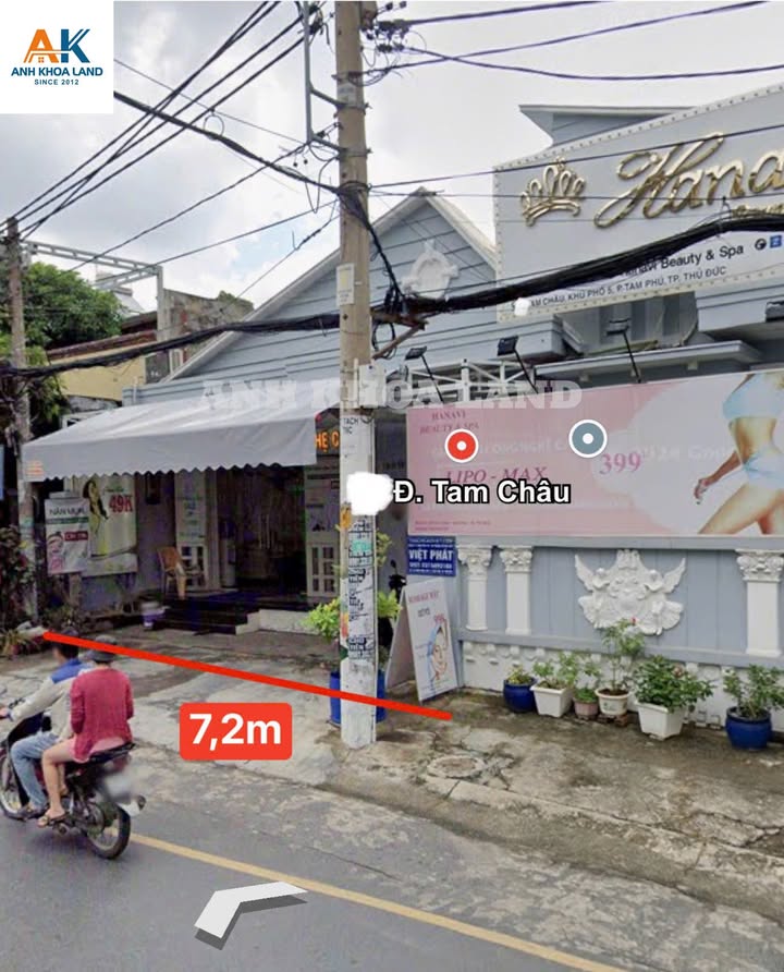 Nhà cấp 4 mặt tiền đường Tam Châu, Thủ Đức 366m² - Kinh doanh thuận lợi!