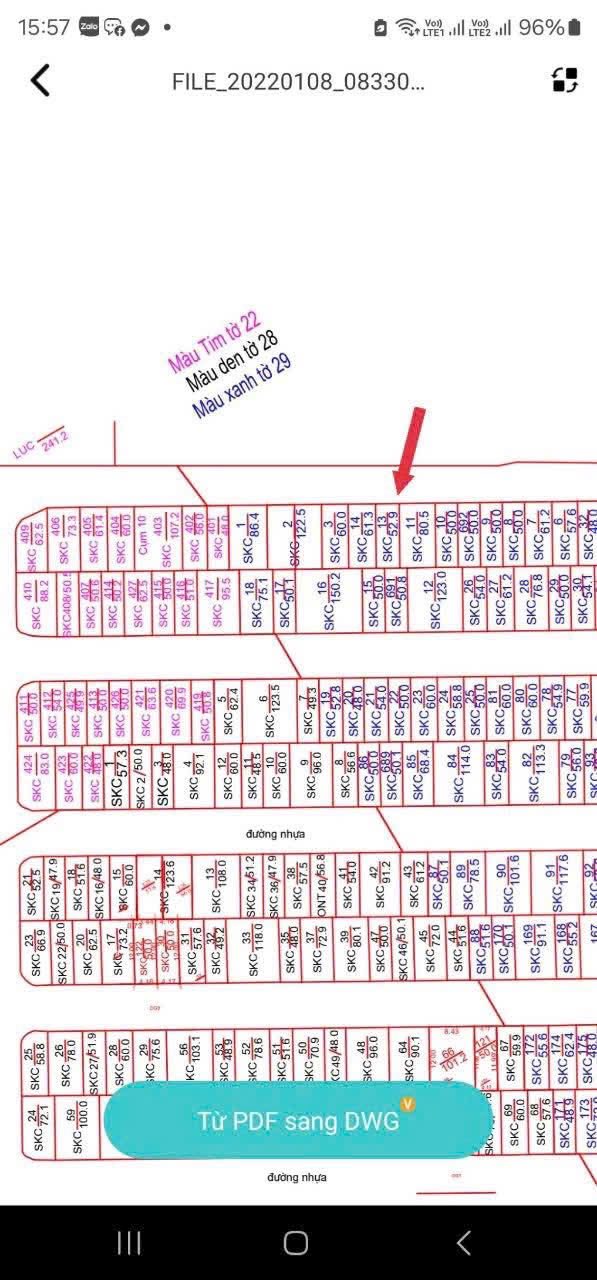 Đất dịch vụ Tân Tây Đô 53m² giá đầu tư - Mặt tiền 4,41m