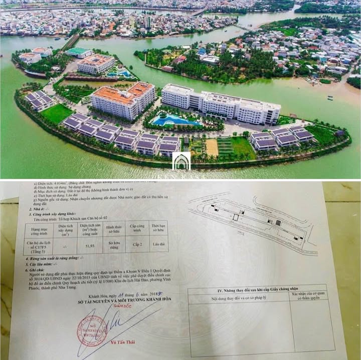 Căn hộ Champa ISLAND Nha Trang 52m² giá 2.6 tỷ - Dòng tiền ổn định 12 triệu/tháng!