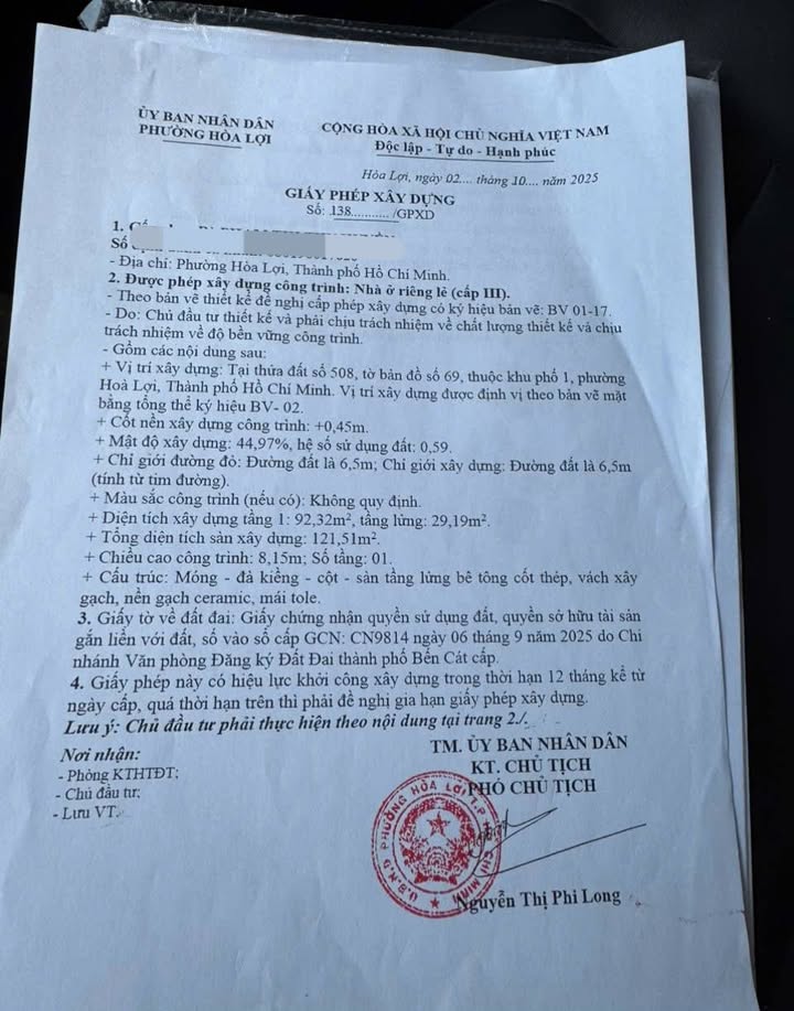 Đất Tân Định Bến Cát 100m² giá 1 tỷ - Sổ hồng chính chủ, thương lượng mạnh!