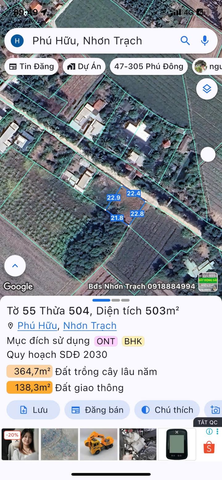 Đất nền Phú Hữu, Quận 2, 503m² - Giá chỉ 6.036 tỷ, sổ hồng chính chủ!