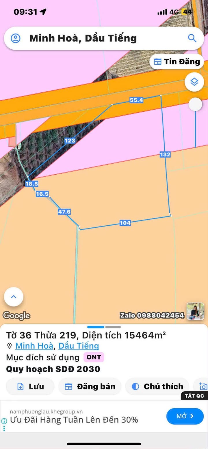 Đất nông nghiệp 4ha ĐT749B Chơn Thành 18 tỷ - Cơ hội đầu tư hấp dẫn!