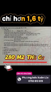 Đất 2 mặt tiền góc ngã 4 Xuân Tâm 300m² giá 1.6 tỷ - Cơ hội vàng cho nhà đầu tư!