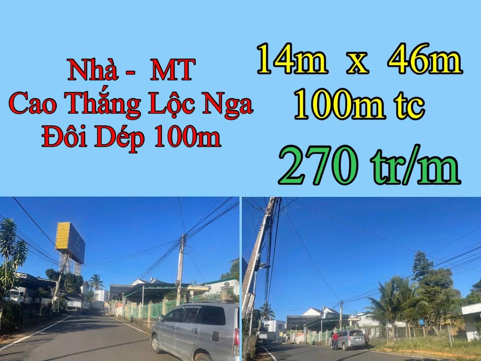 Nhà mặt tiền Cao Thắng Bảo Lộc 644m² giá 3.78 tỷ - Đầu tư sinh lời ngay!