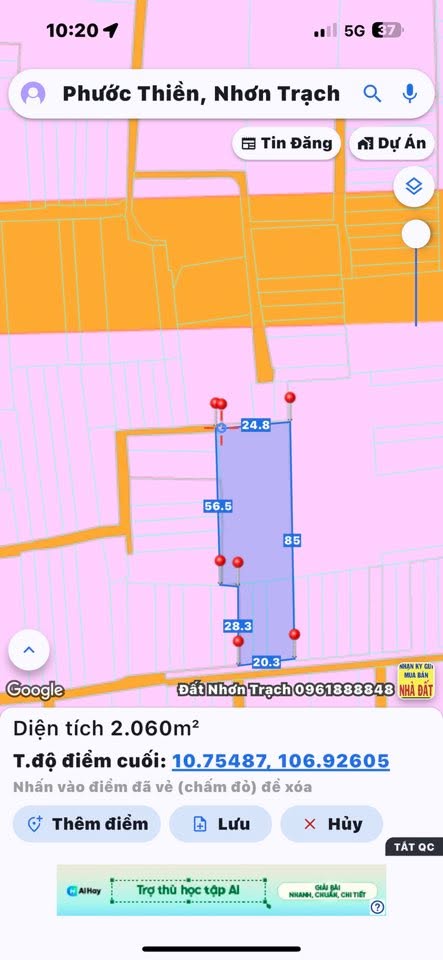 Đất nền Phước Thiền Nhơn Trạch 2000m² giá đầu tư - Tiềm năng sinh lời cao!