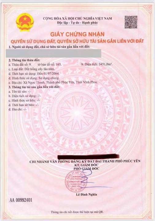 Đất vàng Hồ Đại Lải Vĩnh Phúc 3.451m² giá 18.98 tỷ - Cơ hội đầu tư hiếm có!