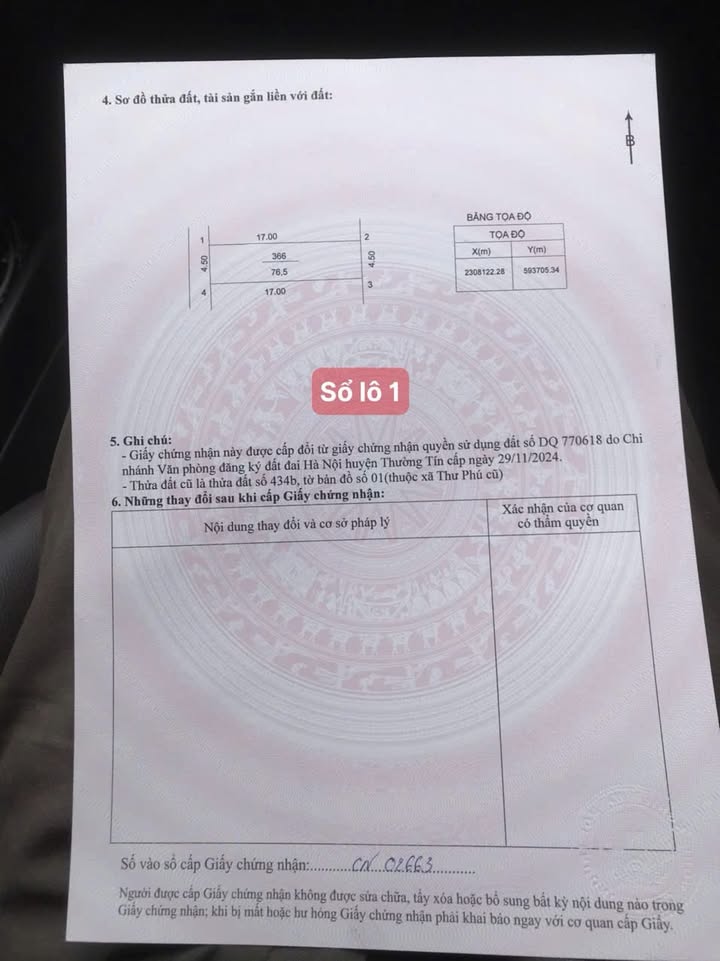 Đất nền Thư Phú, Thường Tín 76m² giá 3.6 tỷ - Cơ hội đầu tư hấp dẫn!