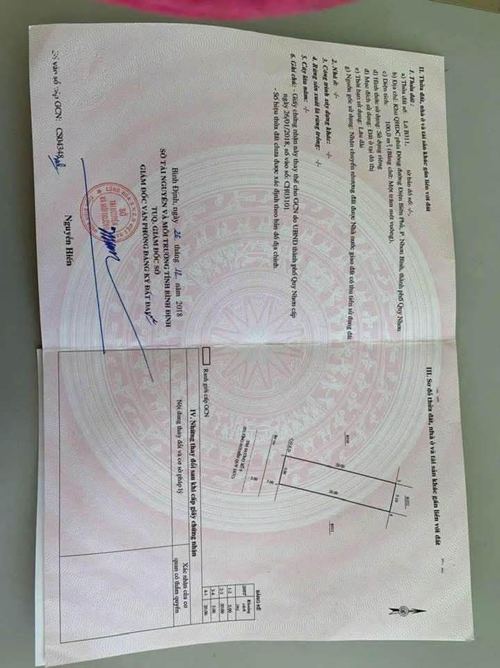 Đất nền Nguyễn Quý Đức, Quy Nhơn 100m² giá 3.25 tỷ - Đầu tư sinh lời ngay!