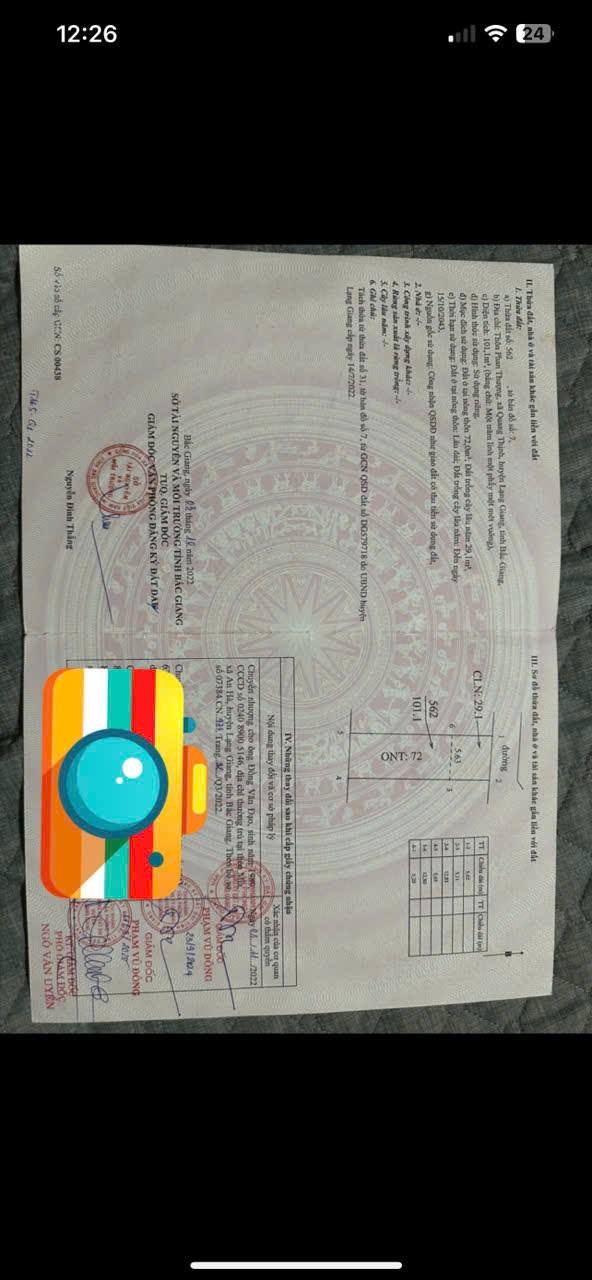 Đất nền Quang Thịnh, Lạng Giang 101m² giá 560 triệu - Sổ đỏ chính chủ