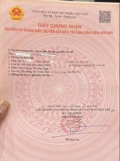 Đất nền mặt tiền 6.8m tại Rừng tre Thanh Đình, Hy Cương 95m² giá 1.1 tỷ - Đầu tư sinh lời ngay!