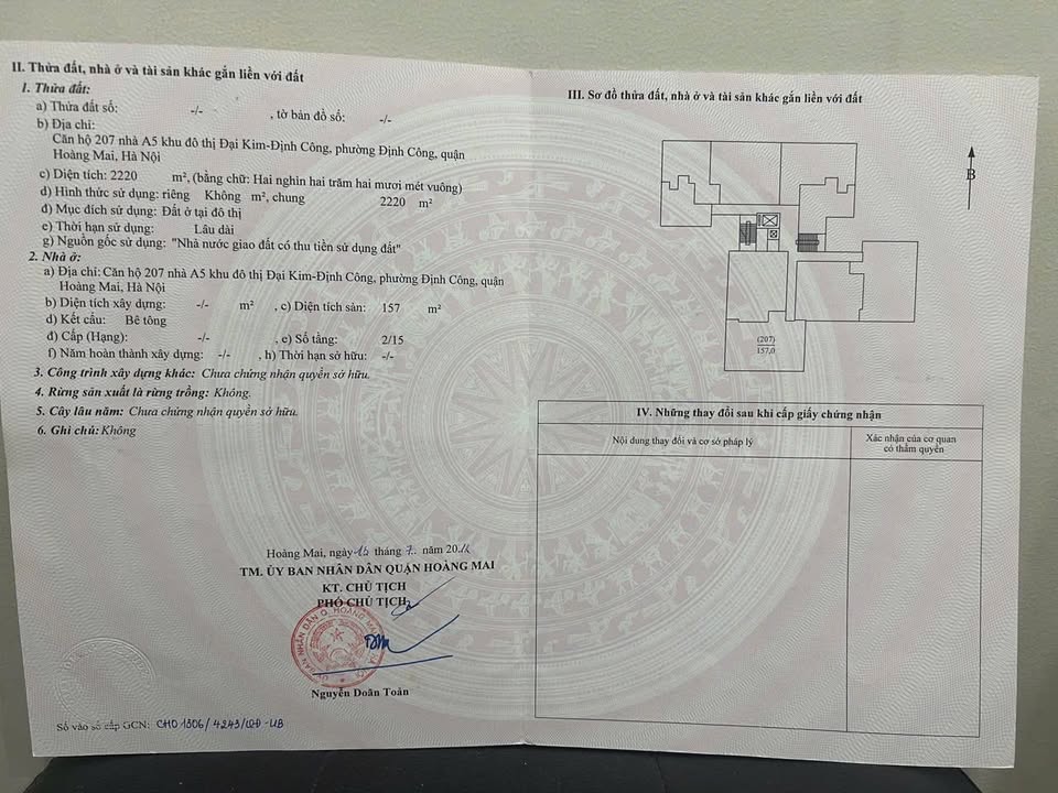 Căn hộ góc Toà A5 HUD Định Công 157m² giá 8 tỷ - Thiết kế hiện đại, thoáng mát!