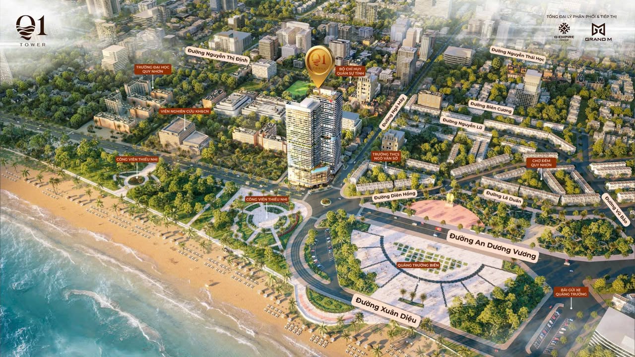 Căn hộ Q1 Tower - Quy Nhơn 39 tầng giá thỏa thuận - Đối diện Quảng Trường biển!