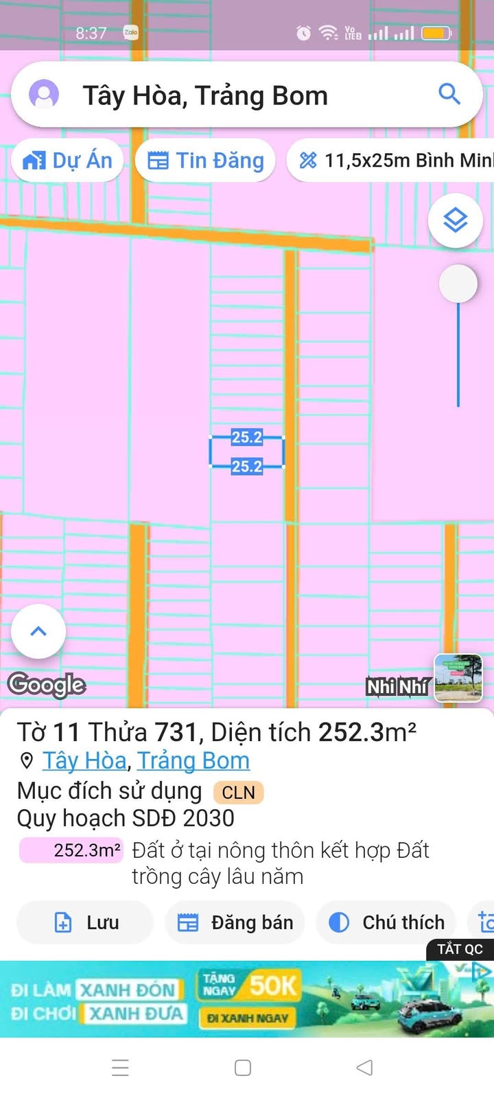 Đất nền Tây Hòa Trảng Bom 250m² giá 1.4 tỷ - Sổ đỏ chính chủ, đường nhựa thoáng mát!