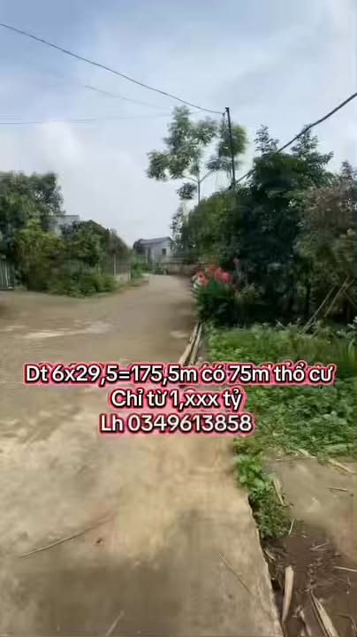 Đất nền 175.5m² tại Phú Thọ - Giá chỉ 1 tỷ VND, vị trí thuận lợi cho đầu tư!