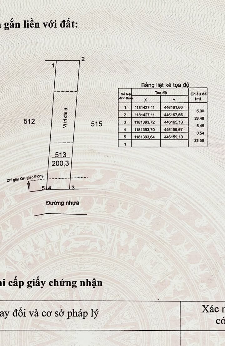 Đất thổ cư Bàu Chinh Châu Đức 198m² giá 655 triệu - Cơ hội đầu tư tuyệt vời!