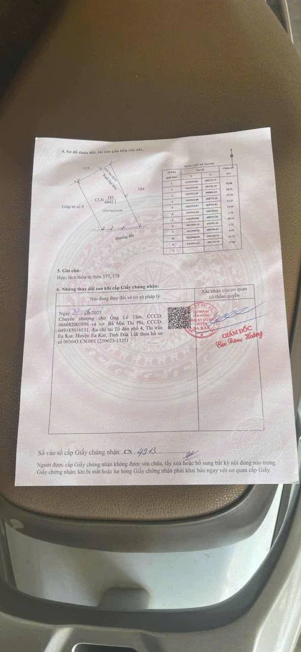 Đất nền Cư Huê Ea Kar 21600m² giá 1.38 tỷ - Vị trí đẹp, hạ tầng hoàn thiện!