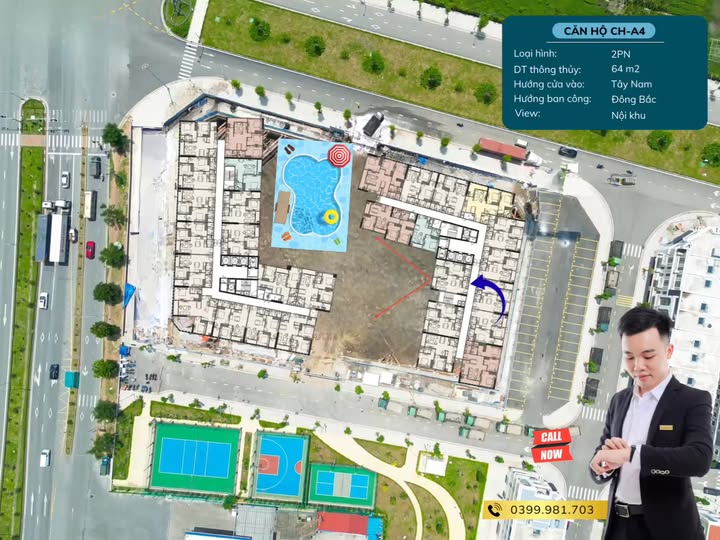 Căn hộ The Zenith Hải Phòng 64m² giá 2.295 tỷ - Đặc quyền vườn hoa miễn phí!