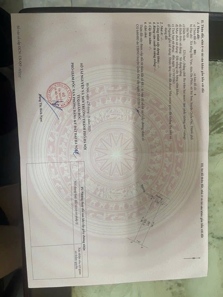 Đất vườn Sài Sơn, Quốc Oai, 325m² giá 975 triệu - Cơ hội đầu tư hấp dẫn!