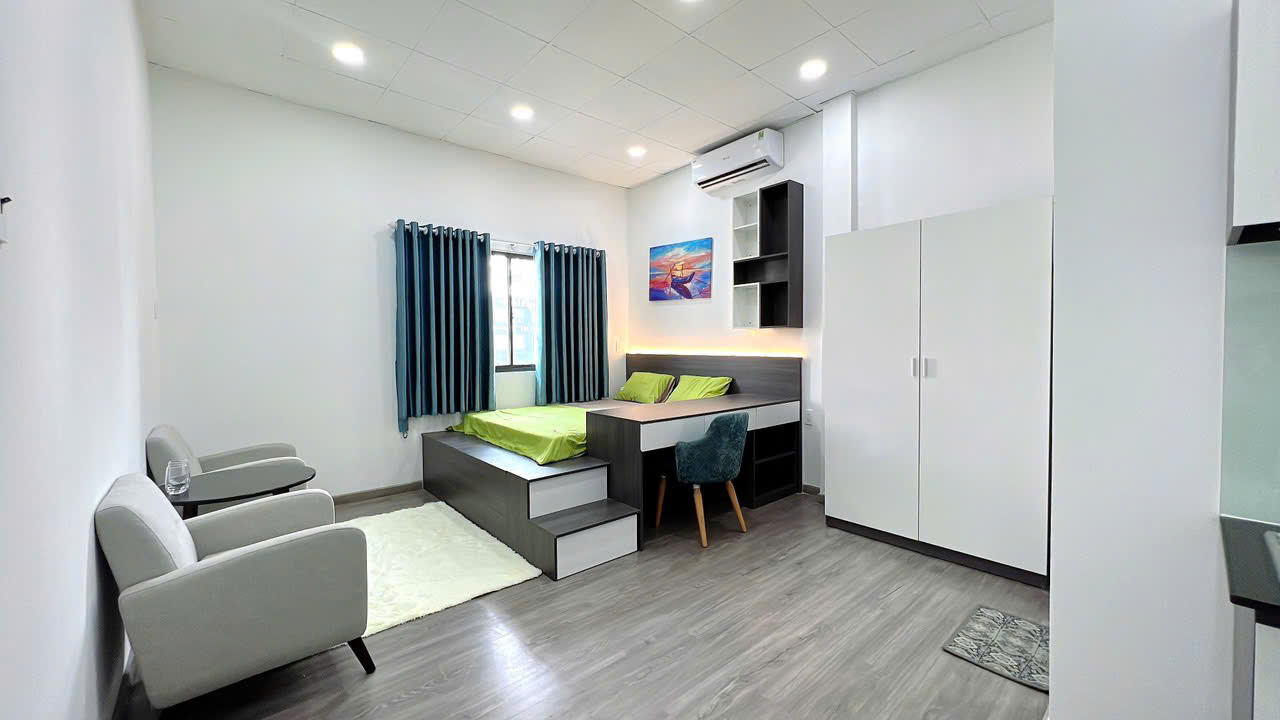 Căn hộ studio đường Trường Sơn, Tân Bình - 5 triệu/tháng - Thiết kế sang trọng, miễn phí xe máy!