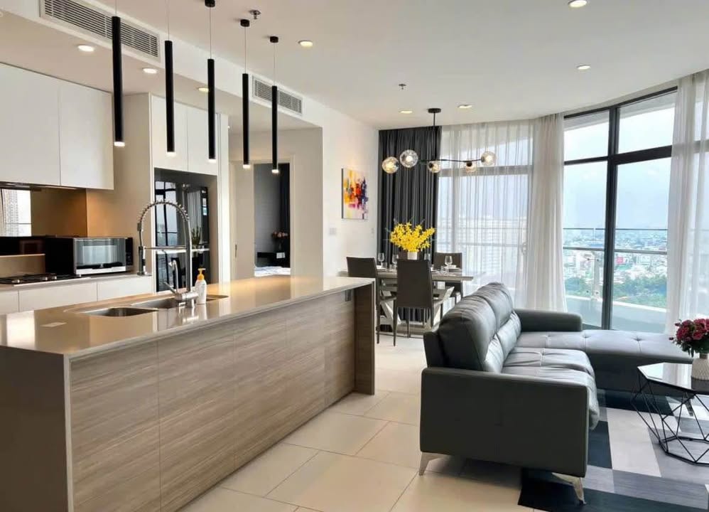 Căn hộ City Garden Bình Thạnh 108m² giá 43.5 triệu - View Quận 1 đẹp mắt!