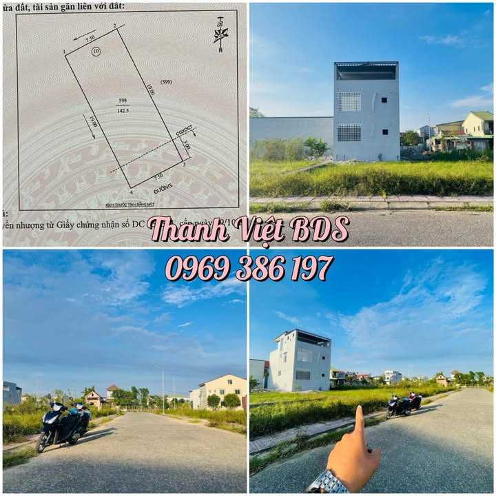 Đất nền đường 72, Nghi Phú, Vinh 143m² giá 4.9 tỷ - Vị trí đẹp, pháp lý hoàn chỉnh!