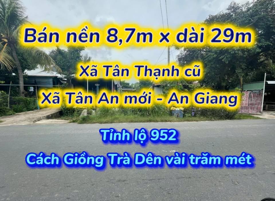 Đất nền 2 mặt tiền tỉnh lộ 952, Tân An, 237m² - Đầu tư sinh lời ngay!
