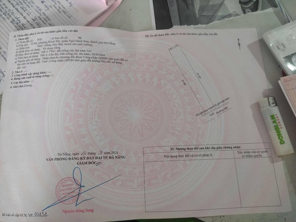 Đất nền 80m² kiệt 420 Lê Văn Hiến, Đà Nẵng giá 2.8 tỷ - Cơ hội đầu tư tuyệt vời!