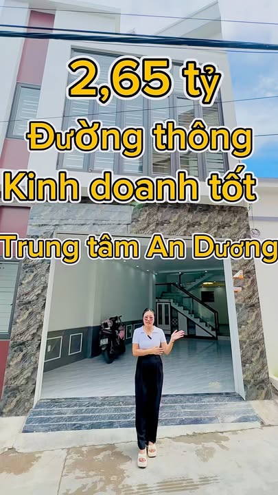 Nhà 3 tầng Đặng Cương, An Dương 60,8m² giá 2,65 tỷ - Kinh doanh thuận lợi!