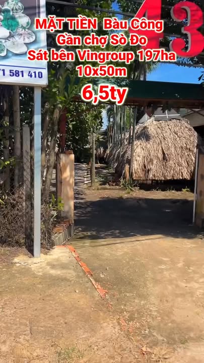 Đất mặt tiền Bàu Công, Hậu Nghĩa 500m² giá 6,5 tỷ - Cơ hội đầu tư tuyệt vời!