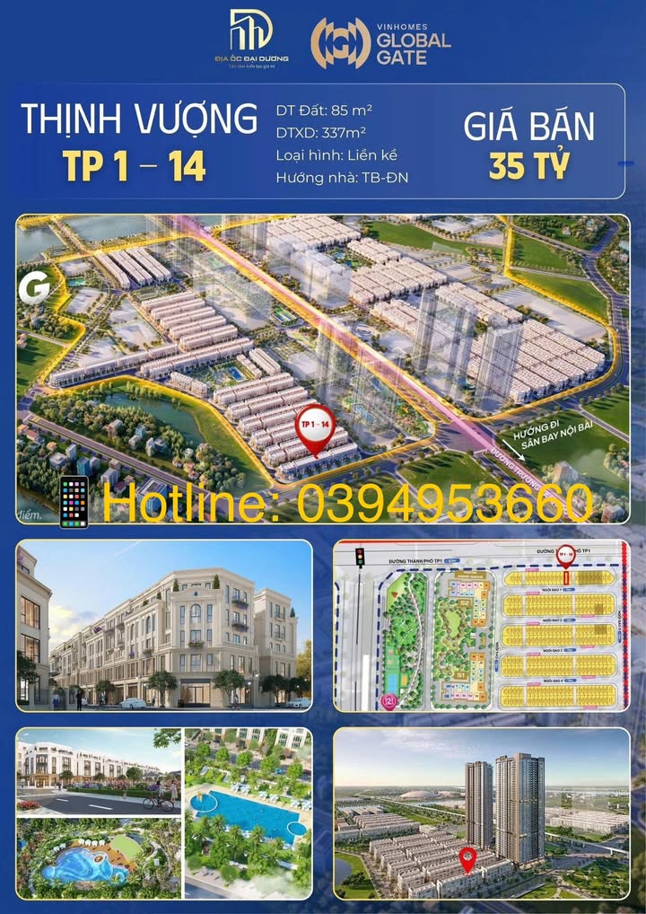 Bán Biệt Thự Liền Kề Vinhomes Cổ Loa 85m² giá 35 tỷ - Đẳng cấp và Tiềm năng sinh lời!