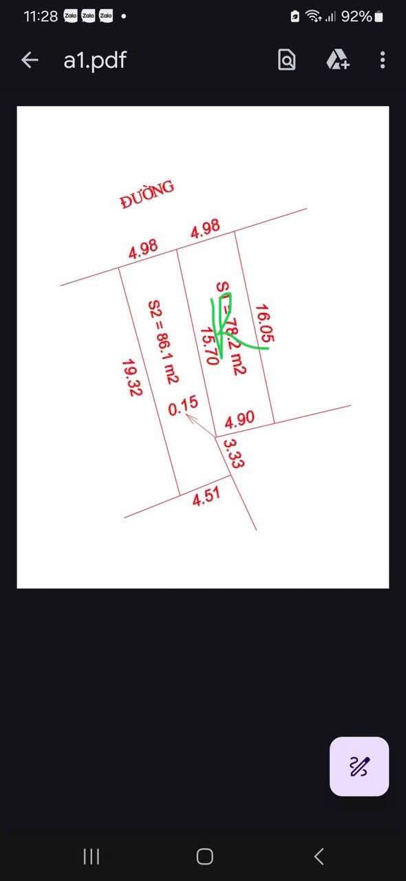 Đất nền Nghi Kim, Vinh 86.1m² giá 1.53 tỷ - Cơ hội đầu tư hấp dẫn!