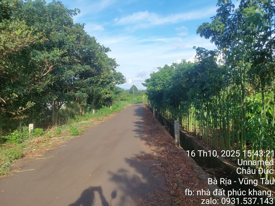 Đất nền xã Quảng Thành, Châu Đức 1.060m² giá 1.6 tỷ - Đất thổ cư, giao thông thuận lợi!