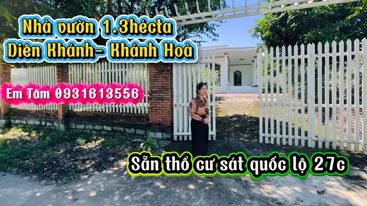 Nhà vườn Diên Hoà, Diên Khánh 12500m² giá 22 tỷ - Đầu tư sinh lời cao!