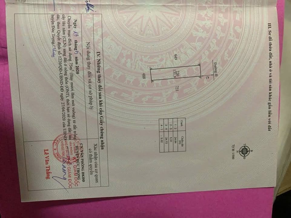 Đất nền 131m² tại xã Liên Hiệp, Đức Trọng giá chỉ 820 triệu - Cơ hội đầu tư không thể bỏ qua!