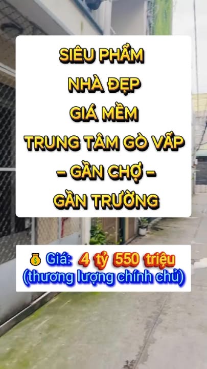 Nhà phố Gò Vấp 28m² giá 4.55 tỷ - Sẵn sàng vào ở ngay!