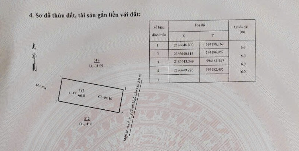 Đất thổ cư 96m² tại Sầm Sơn - Hướng Đông mát mẻ, giá thỏa thuận!