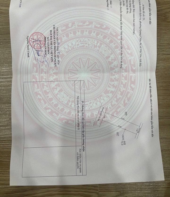 Đất nền Quang Châu 72m² giá thỏa thuận - Cơ hội đầu tư hấp dẫn!