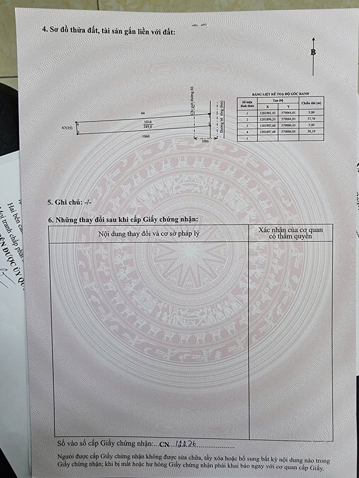 Đất thổ cư 289m² tại xã Mỹ Hạnh Nam, Đức Hòa - Sổ hồng chính chủ chỉ 1.75 tỷ!