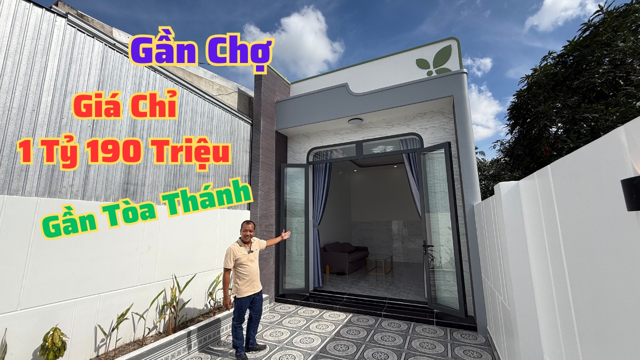 Nhà mặt tiền Trần Phú, Hòa Thành, Tây Ninh 112m² giá 1.19 tỷ - Kinh doanh thuận lợi!