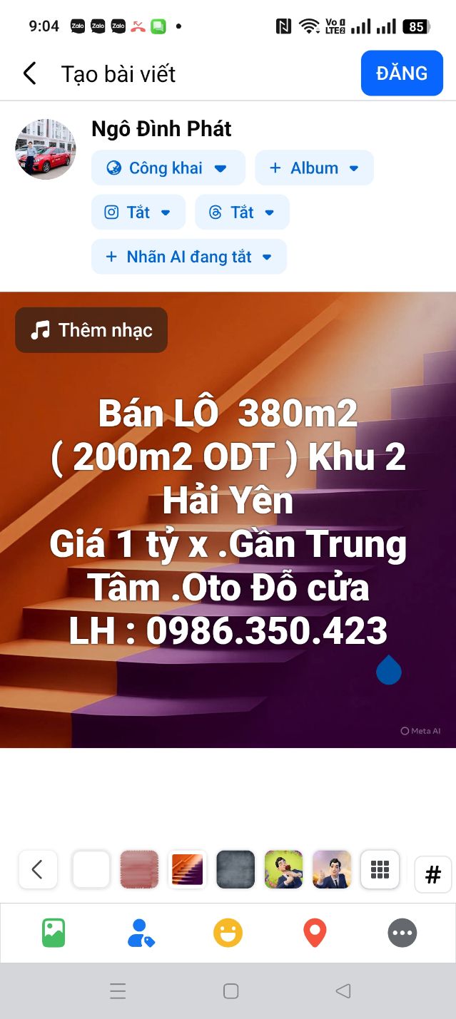Đất nền Hải Yên Móng Cái 380m² giá 1 tỷ - Vị trí thuận lợi, oto đỗ cửa!