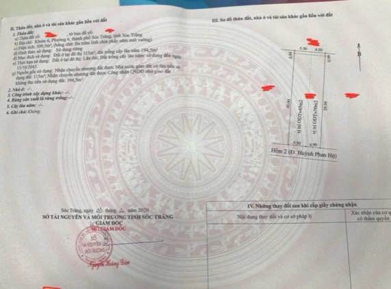 Đất nền liền kề Hẻm 2 Huỳnh Phan Hộ, Sóc Trăng 310m² - Giá chỉ 2.49 tỷ!