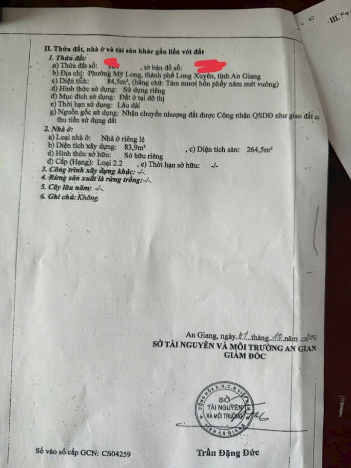 Nhà phố Hai Bà Trưng Long Xuyên 84m² - Khu vực VIP, giá thỏa thuận!