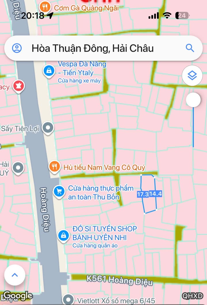 Bán đất Đà Nẵng 100m² giá 4 tỷ - Vị trí trung tâm Hải Châu, gần cầu Rồng!