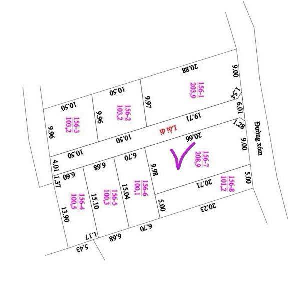 Đất nền lô góc 2 mặt tiền Cẩm Lĩnh 208m² giá 1 tỷ - Sổ đỏ chính chủ!