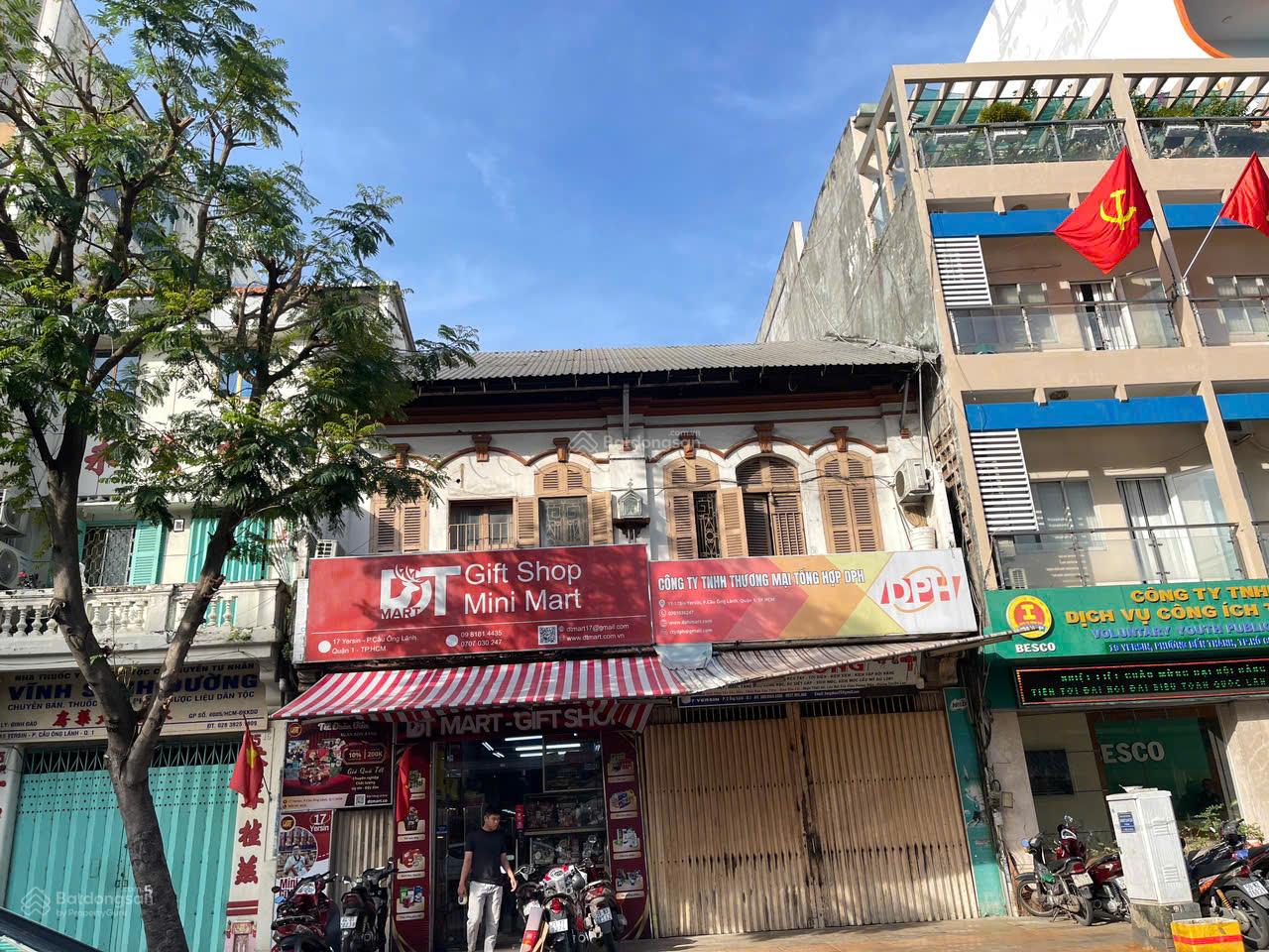 Mặt tiền FrontHouse Đường Yersin Quận 1 156m² giá 98 tỷ - Hiếm có khó tìm!